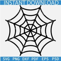 Cute Halloween Web SVG, Spider web SVG, Halloween Spider Web SVG, Cobweb Spider SVG
