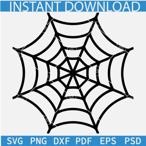Cute Halloween Web SVG, Spider web SVG, Halloween Spider Web SVG, Cobweb Spider SVG