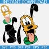 Disney Walt Pluto Dog Layered Svg, Disney Dog Head Colored SVG, Pluto Dog Head SVG