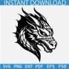 Dragon Head SVG file