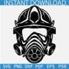 Fireman Helmet with Gasmask Svg