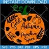 Floral Fall Pumpkin SVG, Autumn Pumpkin SVG, Pumpkin Spice Pumpkin SVG