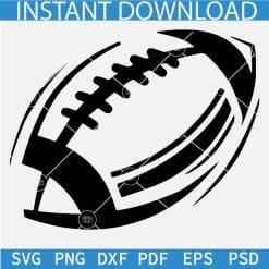 Black Football Ball Icon SVG