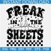 Freak in the sheets Ghost SVG, Freak in the sheets retro text ghost SVG