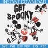 Get Spooky Mickey and Minnie Halloween SVG, Disney Get Spooky SVG, Mickey and Minnie Mouse Skeleton DXF SVG PNG EPS