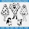 Halloween Ghost Girls and Ghost Pets SVG