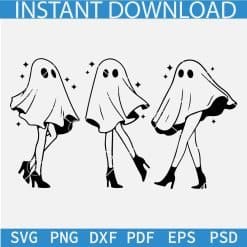 Ghost Girls with heels SVG