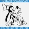 Goofy in deep thoughts SVG, Disney Goofy SVG, Goofy Outline SVG