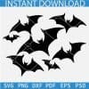 Halloween Bats Flock Flying Svg