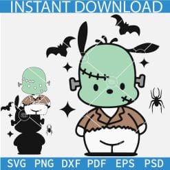 Jack Skellington Kitty SVG, Nightmare Kitten SVG, Halloween Kitty SVG