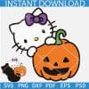 Halloween Kitty on Pumpkin Layered Free SVG, Free Hallo Kitty Pumpkin Layered SVG