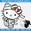 Halloween Mummy Kitty Dancing Layered SVG, Halloween Kitten Dancing SVG