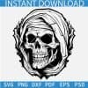 Happy Halloween Skull Mummy Svg
