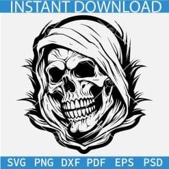 Halloween Skull Mummy Laughing Svg
