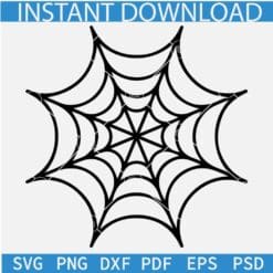 Halloween Spider Web SVG, Cobweb Spider SVG, Spider web SVG,  Cute Spider Web SVG