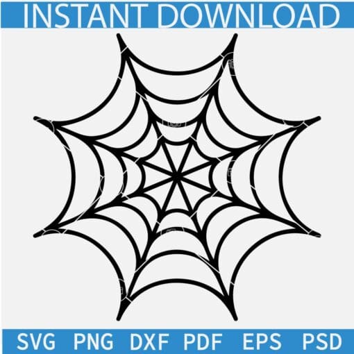 Halloween Spider Web SVG, Cobweb Spider SVG, Spider web SVG,  Cute Spider Web SVG