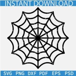 Halloween Spider Web SVG, Spider web SVG,  Cobweb Spider SVG, Cute Web SVG