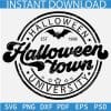 Halloween Est 1998 Bat SVG, Halloween town University SVG, Halloween University Circle SVG