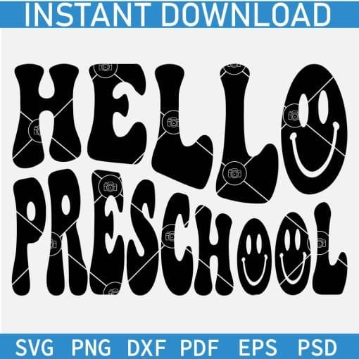 Hallo Pre School Smile SVG