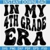 In My 4th Grade Era Retro Wavy Text SVG