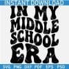 In My Middle School Era Retro Wavy Text SVG