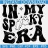 In my Spooky Era Ghost SVG, Retro Wavy Text Spooky Era SVG