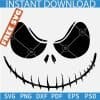 Jack Skellington Face Free Svg