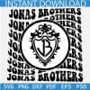 Jonas Brothers Retro Wavy with logo SVG