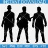 Jonas Brothers Silhouette SVG, Jonas Brothers Standing Vector SVG, Nick Joe and Kelvin Jonas SVG