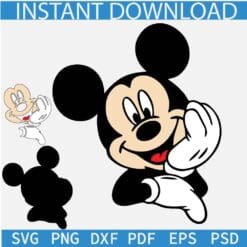 Mickey Holding Cheeks SVG, Disney Holding Cheeks SVG, Mickey Holding Face SVG