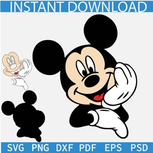 Mickey Holding Cheeks SVG, Disney Holding Cheeks SVG, Mickey Holding Face SVG