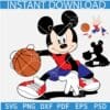 Mickey Mouse Playing Basketball SVG, Disney Sports SVG, Disney Basketball SVG