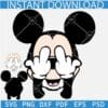 Mickey hiding Eyes with middle finger SVG, Naughty Mickey Mouse SVG