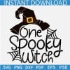 One Spooky Witch Hat SVG, One Spooky Witch SVG, Halloween SVG