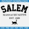 Salem Massachusetts Est 1626 Cat SVG