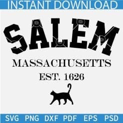 Salem Massachusetts Est 1626 Cat SVG