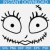 Sally Face SVG, Nightmare Before Sally Face SVG, Halloween Sally Face SVG