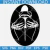 Skeleton Hand Booty White SVG, Spooky booty svg, Halloween butt Skeleton Hand svg