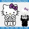 Skeleton Kitty Layered SVG, Hallo Kitty Skeleton SVG, Layered Halloween Skeleton Kitty SVG