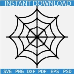 Spider web SVG, Halloween Spider Web SVG, Cobweb Spider SVG, Cute Web SVG