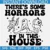 There's Some Horrors In This House SVG, Retro Halloween SVG, Funny Girl Ghosts SVG