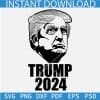 Trump 2024 SVG, Donald Trump Head 2024 SVG