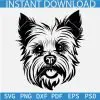 Yorkshire Terrier Head SVG File