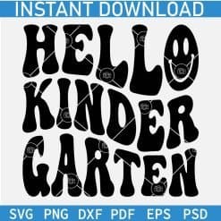 Hallo Kindergarten Smile SVG