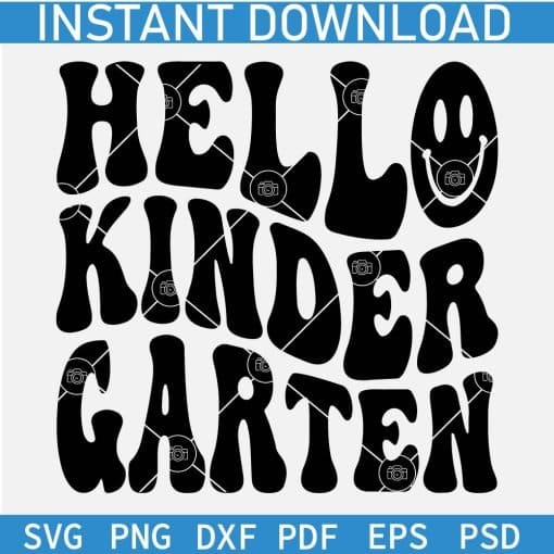 Hallo Kindergarten Smile SVG