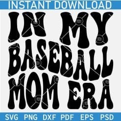 in my baseball mom era Wavy Text SVG