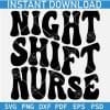 Night Shift Nurse Retro SVG