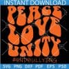 Peace Love Unity #endbullying SVG, Anti-bullying Campaign SVG, Unity Day 2023 SVG