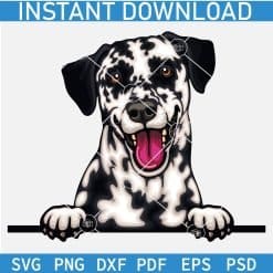 Peeking Colored Dogs Mega Bundle SVG