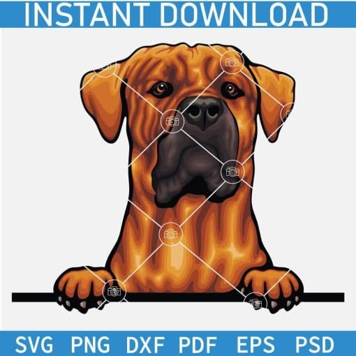 Peeking Colored Dogs Mega Bundle SVG